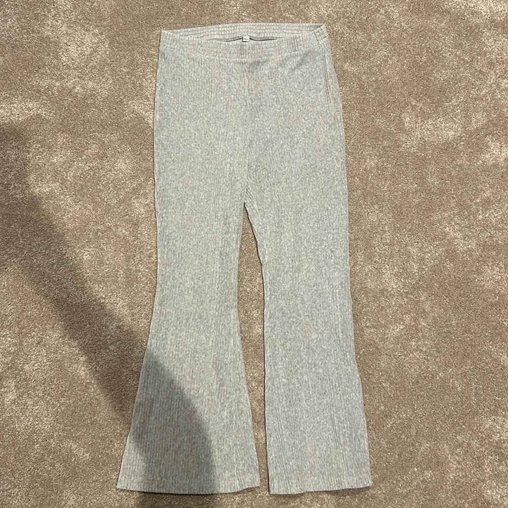 Gray flared sweatpants/ leggings